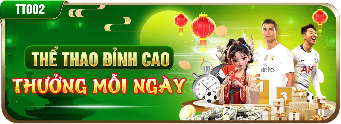 Banner khuyến mãi thưởng nạp lại hàng ngày cho game bắn cá